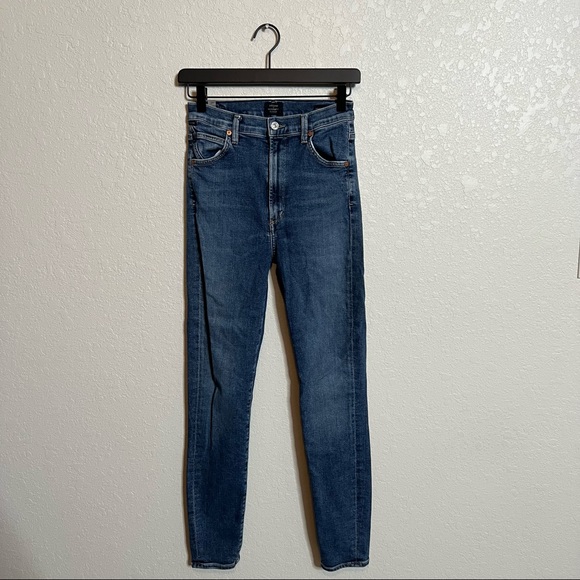 Citizens of Humanity  Chrissy High Rise Skinny Jeans size 27 Story Wash - Picture 2 of 13